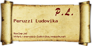 Peruzzi Ludovika névjegykártya